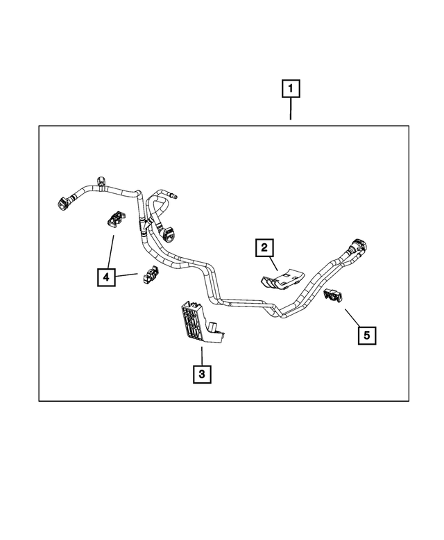 « 57008668AA –  : Canalisation De Carburant Ecran pour Mopar Image »