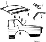 20099103 - Body: Roof Panel for Chevrolet: Caprice, Impala Image