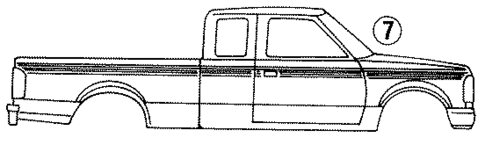 Stripe Tape for 1993 Ford Ranger #10