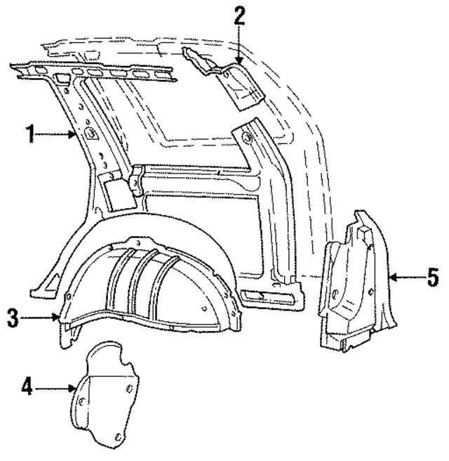 4796428 - Body: Inner Panel for Mopar Image