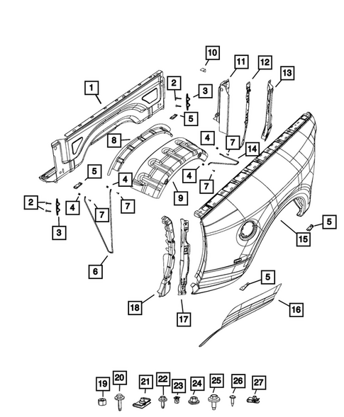 Pickup Box and Fuel Filler Door for 2024 Ram 3500 #1