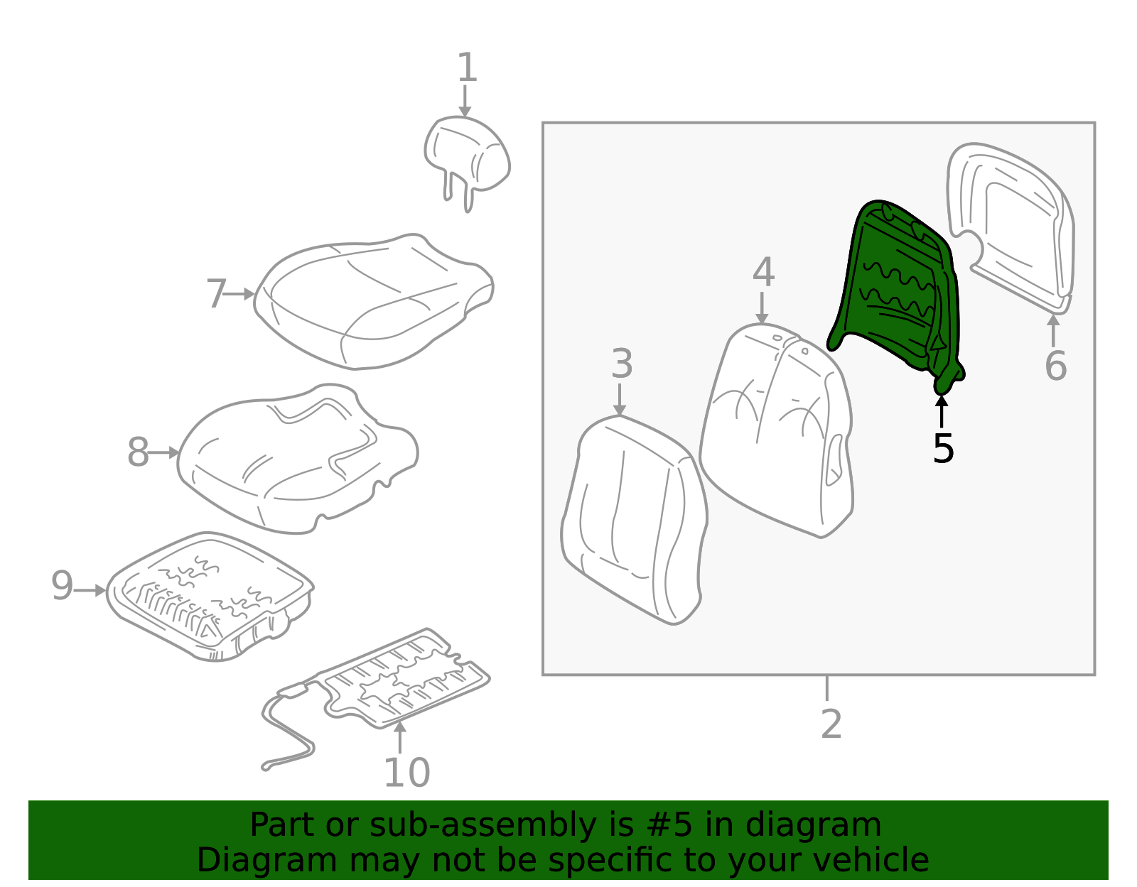 Seat Back Frame - Factory Structure & Support 88411-2D002 | AutoNation ...