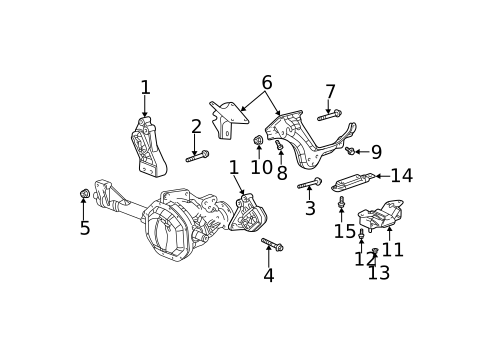 Engine & Trans Mounting for 2004 Dodge Ram 1500 #0