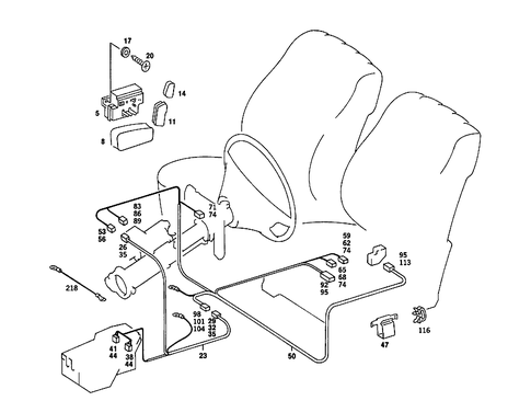 Electric Seat Adjuster for 1993 Mercedes-Benz 300SE #1