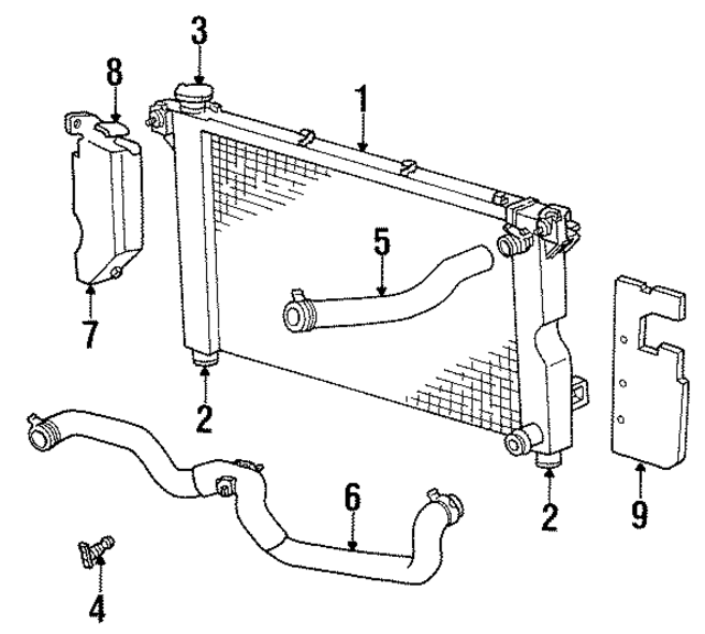 4809070AB - Cooling System: Radiator Isolator for Mopar Image