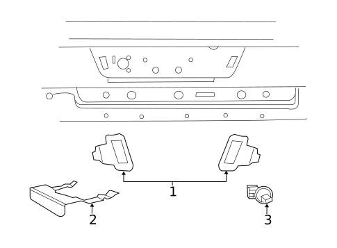 License Lamps for 2013 Ram 1500 #0