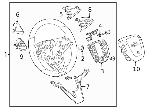 Steering Wheel & Trim for 2014 Chevrolet Cruze #0