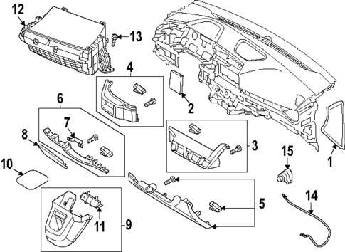 Instrument Panel Components for 2025 Hyundai Ioniq 5 #0
