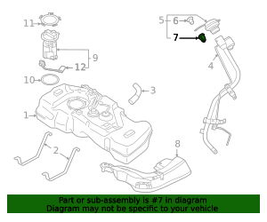 76848-5RB0A - 2020-2025 Nissan Sentra - Fuel Cap Grommet | World OEM ...