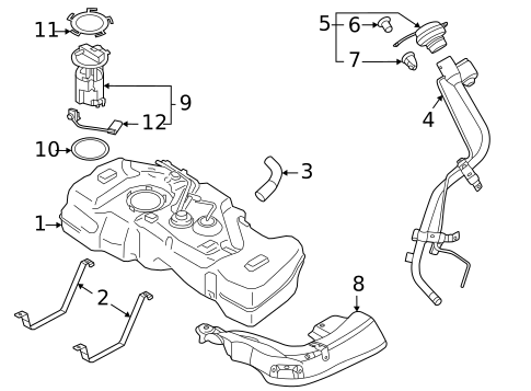 Fuel System Components for 2022 Nissan Sentra #0