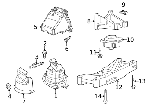 Engine & Trans Mounting for 2013 Dodge Charger #0