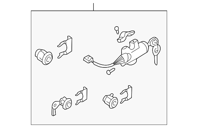 Lock Set - Nissan (K9810-9Z301)