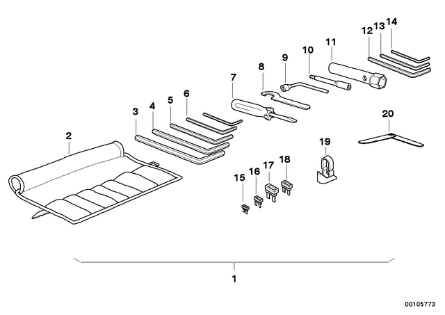 71117691427 - : Car Tool                  for BMW-Motorrad Image
