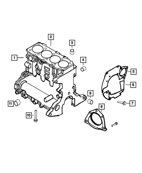 Cylinder Block for 2018 Jeep Renegade #0
