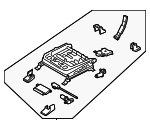 88590CL330NNB - Body: Seat Track for Hyundai: Santa Fe Image