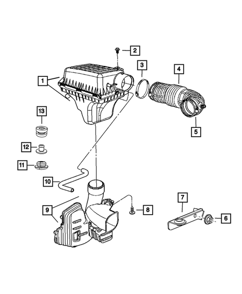 Air Cleaner for 2010 Dodge Charger #0