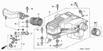 17212PLC000 - Electrical/Exhaust/Heater/Fuel: RUBBER, AIR CLEANER MOUNTING for Honda Image