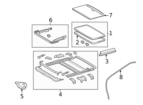 Sunroof for 2011 Toyota Camry #0
