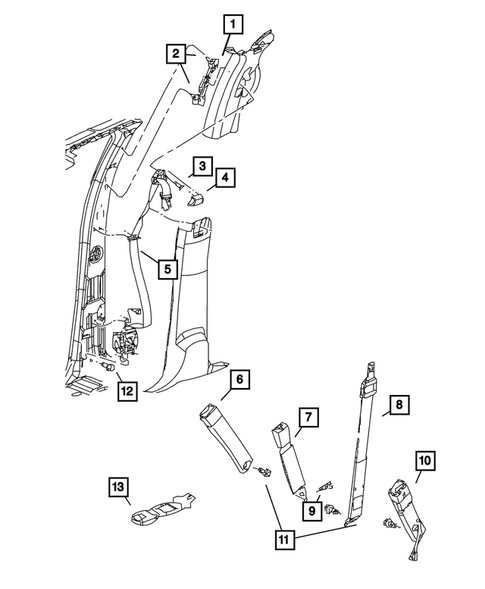 Seat Belts for 2009 Dodge Ram 2500 #1