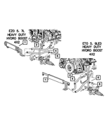 68164558AA - : Power Steering Pressure Hose for Dodge: Ram 1500, Ram 2500, Ram 3500 Image