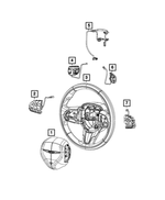 5RQ10DX9AC - Electrical: Radio Control Switch for Chrysler: 200, 300, Pacifica, Voyager | Dodge: Challenger, Charger, Durango | Jeep: Cherokee, Grand Cherokee, Grand Cherokee WK Image