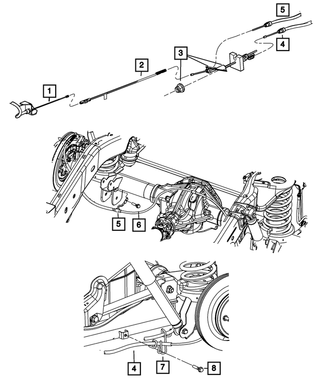 « 55398320AC – Brakes : Frein De Stationnement Cable pour Mopar Image »