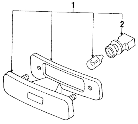 Side Marker Lamps for 1995 Mercury Tracer #0