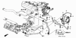 19421PGEA00 - Engine: HOSE A, WARMER (ATF) for Acura Image