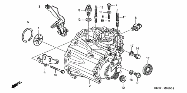 MT Transmission Case for 2005 Honda Civic #0