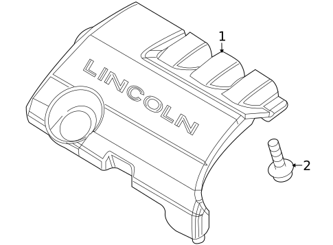 Engine Appearance Cover for 2010 Lincoln MKX #0