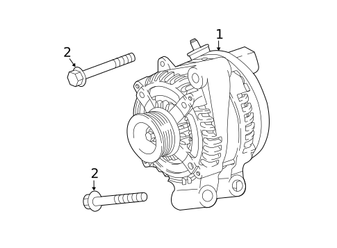 Alternator for 2019 Land Rover Range Rover Velar #1