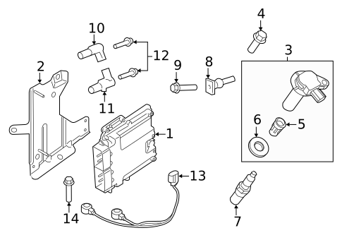 Secondary Ignition for 2017 Ford Edge #0