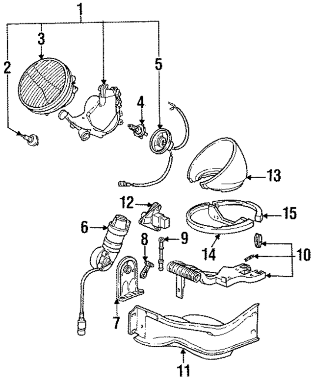 94463192300 - Electrical: Headlamp Assembly for Porsche Image