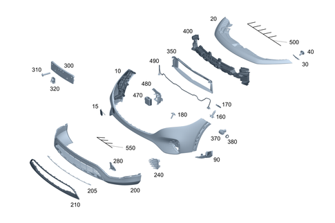 Front Bumper for 2025 Mercedes-Benz EQB 300 #0