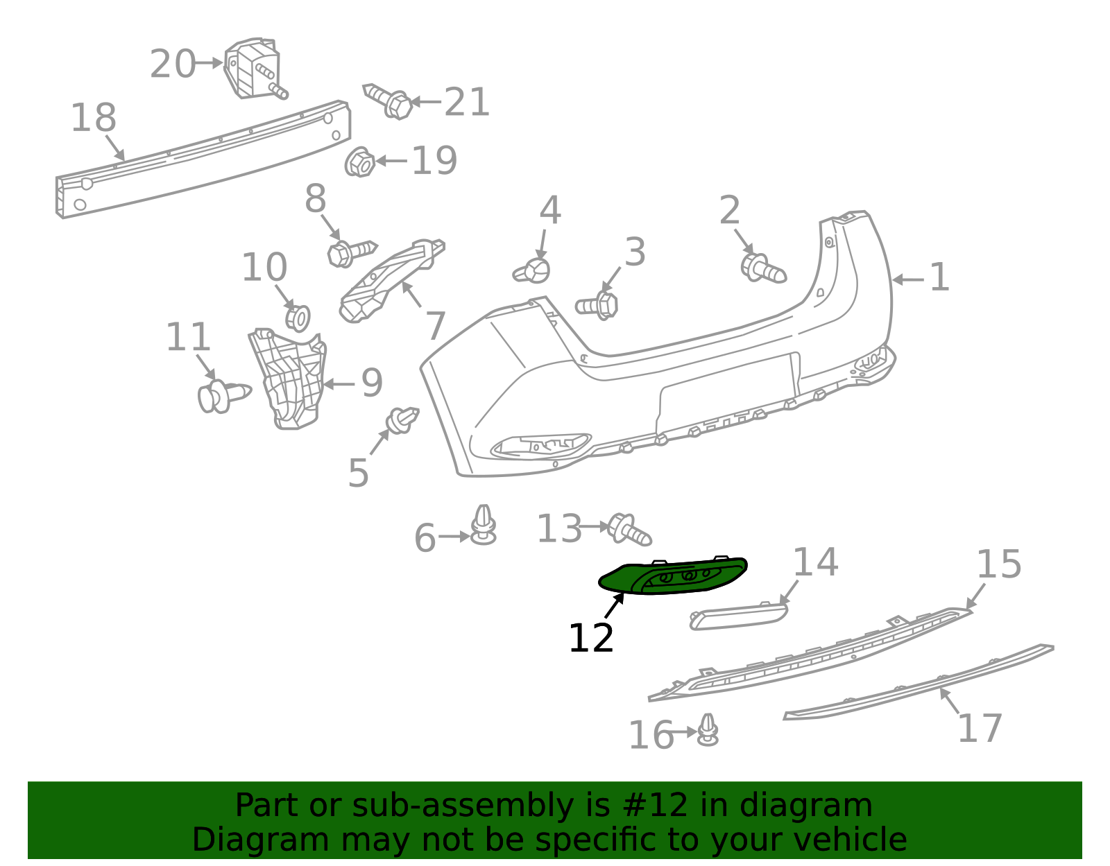 Pin Code 607209 52682-12090 - Bumper Cover Spacer Panel 2016-2018 Toyota | Longo Toyota ...