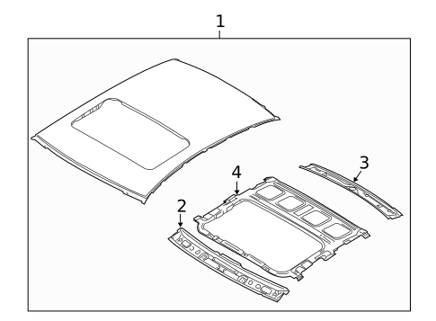 Roof & Components for 2017 Kia Forte #1