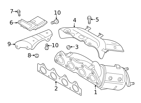 Exhaust Manifold for 2014 Hyundai Accent #0