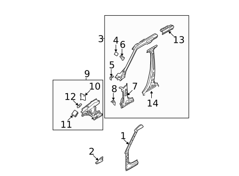 Hinge Pillar for 2022 Land Rover Range Rover #1