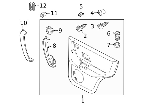 Interior Trim - Rear Door for 2005 Land Rover Freelander #0