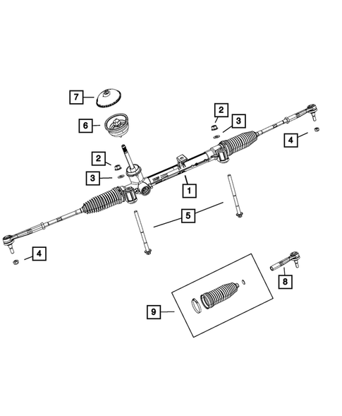 Steering Gear for 2015 Fiat 500L #0