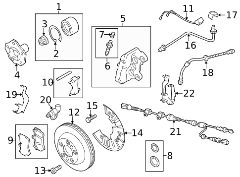 Brake Components for 2017 Volkswagen Touareg #0