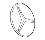 2368171700 - Accessories: Deck Lid Emblem for Mercedes-Benz Image