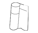 55075195 - Body: Lower Hinge for Dodge: B150, B1500, B250, B2500, B350, B3500, Ram 1500 Van, Ram 2500 Van, Ram 3500 Van Image