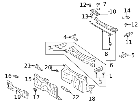 Cowl for 2009 Lexus LS600h #0