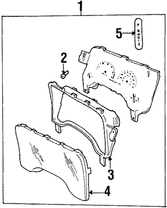 56020618AC - Body: Cluster Assembly for Mopar Image
