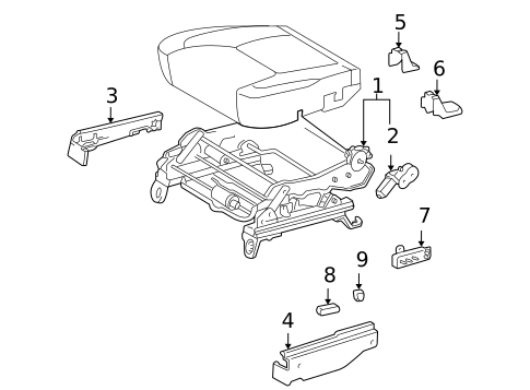 Power Seats for 2004 Toyota Sienna #0