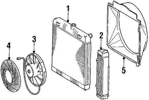 Fan for 1985 Mercedes-Benz 300D #0