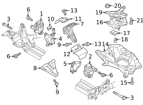 Engine & Trans Mounting for 2015 Audi A6 Quattro #0