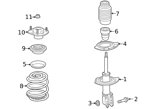 Struts & Components for 2010 Chevrolet Traverse #0