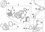 2512082 - Cooling System: ACDelcoâ„¢ Water Pump Gasket for GM Image